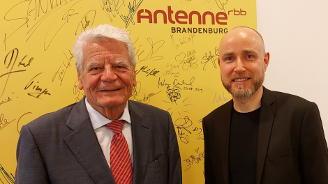 Joachim Gauck bei Antenne Brandenburg